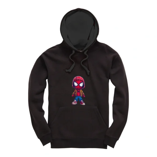 Sweat Neropop Spidey chibi — mockup de présentation
